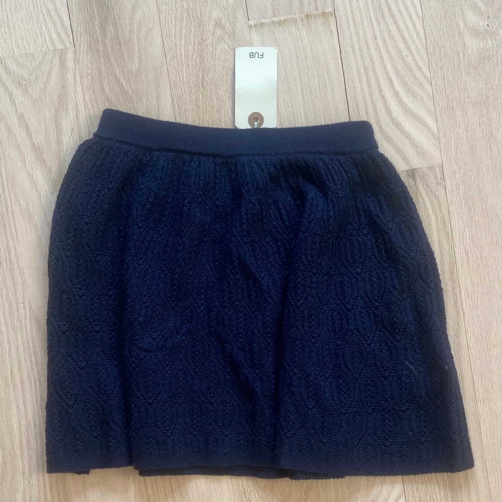 FUB 100% wool Textured Knit kid’s Skirt